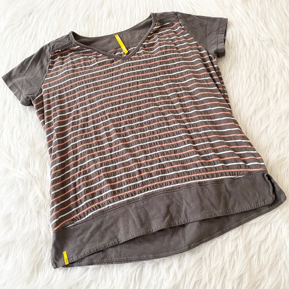 Love Brown Striped Tee